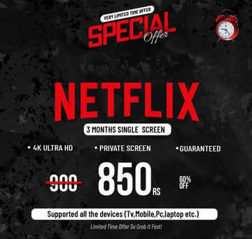 NETFLIX SCREEN 3 MONTHS